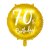 Runder Folienballon - Gold - 70. Geburtstag