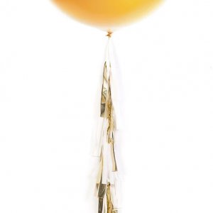 Ballonquaste - Gold/Wei