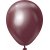 Mini-Luftballons schlicht - Premium 13 cm - Burgund Chrom - 25er-Pack