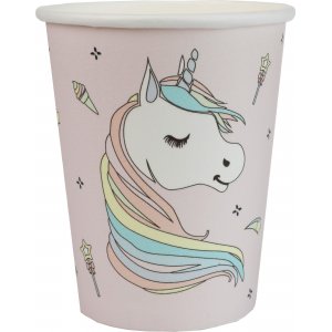 Pappbecher Einhorn - 10er-Pack