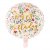 Folienballon - Happy Birthday - Rosa mit Blumen