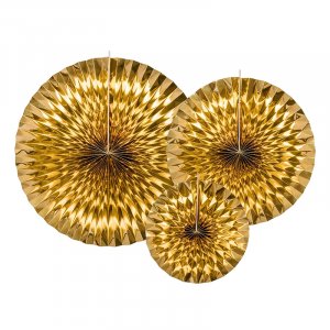 Pin Wheels - 3er-Pack - Goldmetallic