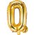 Buchstabenballons - Gold - 35 cm - Buchstabe: Q