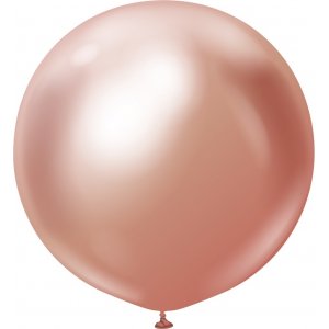 Luftballons schlicht - Premium 60 cm - Rosgold Chrom