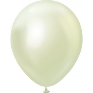 Luftballons schlicht - Premium 45 cm - Grngold Chrom