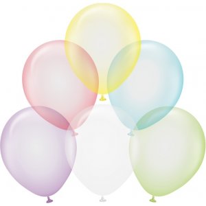 Luftballons einfarbig - Premium 30 cm - Crystal Pastel Mix