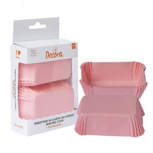 Muffinformen - Babyrosa - Quadratisch - 36er-Pack