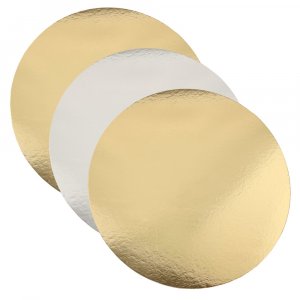 Kuchenblech - 3er-Pack - Gold/Silber - 20 cm