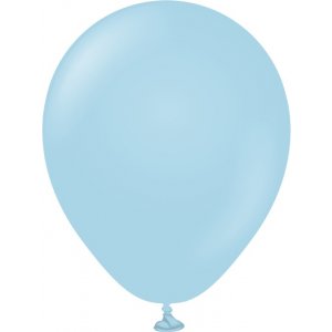 Mini-Luftballons schlicht - Premium 13 cm - Macaron Blue