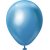 Mini-Luftballons einfarbig - Premium 13 cm - Blue Chrome - 25er-Pack