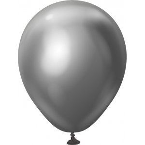 Mini-Luftballons schlicht - Premium 13 cm - Space Grey Chrome