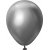 Mini-Luftballons einfarbig - Premium 13 cm - Space Grey Chrome - 25er-Pack