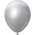 Luftballons einfarbig - Premium 30 cm - Silber Chrom - 10er-Pack