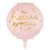 Runder Folienballon - Pink Halloween - Pink/Gold