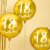 Runder Folienballon - Gold - 18. Geburtstag