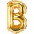 Buchstabenballons - Gold - 35 cm - Buchstabe: B