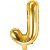 Buchstabenballons - Gold - 35 cm - Buchstabe: J