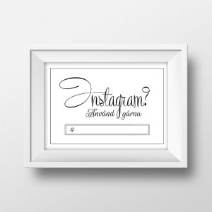 Instagram-Schild - Classic - 4er-Pack