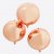 Globusballons - Rosgold - 3er-Pack