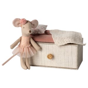 Ballerina-Maus - Maileg - Kleine Schwester mit Tagesbett