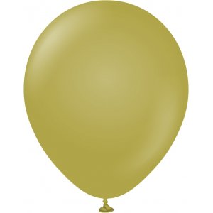 Luftballons einfarbig - Premium 45 cm - Oliv