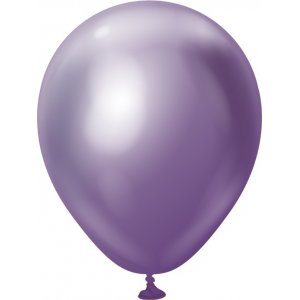 Einfarbige Mini-Luftballons - Premium 13 cm - Lila Chrom