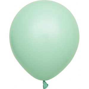 Mini-Luftballons schlicht - Premium 13 cm - Seegrn