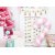 Folienballon - Pink Christmas - Candy Cane - Pink/Wei