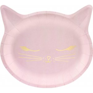 Pappteller - Katze - 6er-Pack