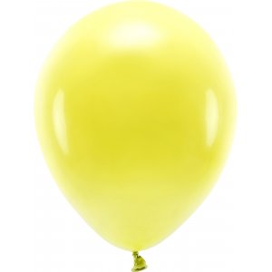 Einfarbige Luftballons - Eco 30 cm - Gelb - 10er-Pack