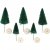 Weihnachtsmann-Accessoires - Fichten - Grn - 5er-Pack