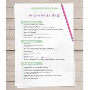 Checkliste - Hochzeit