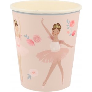 Pappbecher - Ballerina - 8er-Pack