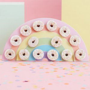 Donut-Wand - Regenbogen - Pastell-Party