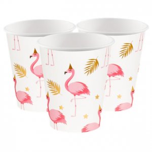 Pappbecher - Flamingo Party - 6er-Pack