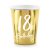 Pappbecher - Goldmetallic - 18 - 6er-Pack