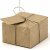 Geschenkbox - Kraftpapier mit Etikett - 10er-Pack