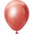 Mini-Luftballons schlicht - Premium 13 cm - Rot Chrom - 25er-Pack