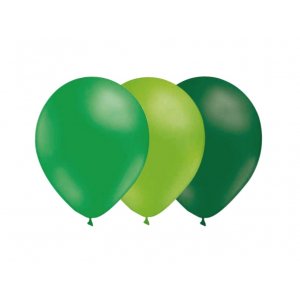 Luftballons - Mix - Grn/Limette/Dunkelgrn - 15 Stk