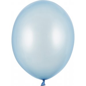 Luftballons - Metallic - Hellblau - 10 Stck