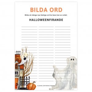 Bilden Sie neue Wrter - Halloween