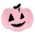 Pappteller - Krbis - Pink Halloween - 6er-Pack