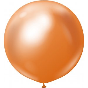 Luftballons einfarbig - Premium 90 cm - Kupfer Chrom - 2er-Pack