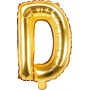 Buchstabenballons - Gold - 35 cm - Buchstabe: D