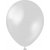 Luftballons einfarbig - Premium 30 cm - Metallic-Silber - 10er-Pack