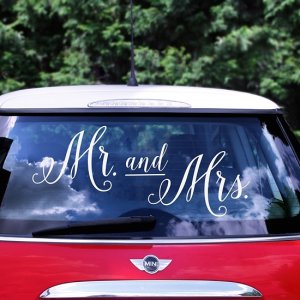 Autoaufkleber - Mr & Mrs