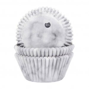 Muffinformen - Marmor - 50er-Pack