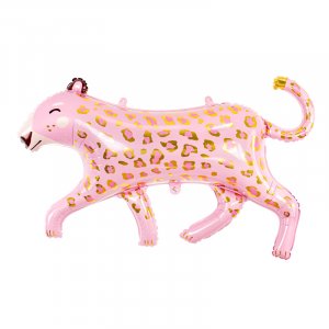 Folienballon - Leopard - Rosa/Gold