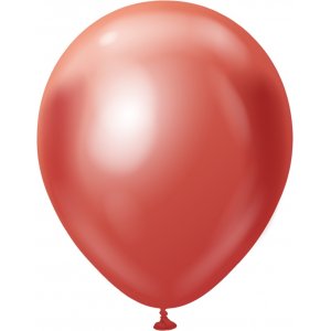 Luftballons schlicht - Premium 45 cm - Rot Chrom