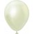 Mini-Luftballons schlicht - Premium 13 cm - Grngold Chrom - 25er-Pack